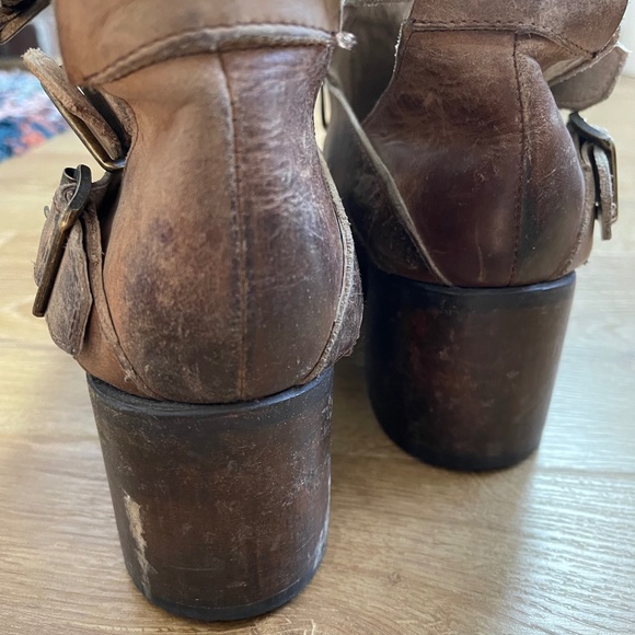 Freebird By Steven Size 10 Brown Leather Rollin Boot - Picture 5 of 10